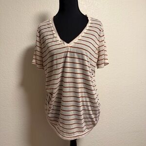 Lucky Brand Striped V-Neck Tee